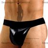 Tanga de eco cuero negro